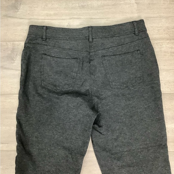 Women's Style & Co 12 Large Jeans Jeggins Ponte Pants Black Crop Ankle Stretch - Picture 4 of 6